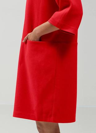 Платье кокон, красное от selected femme4 фото