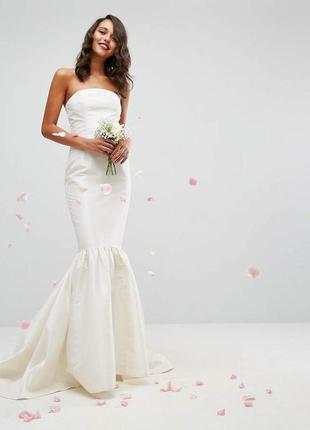 Сукня весільна русалка  asos edition