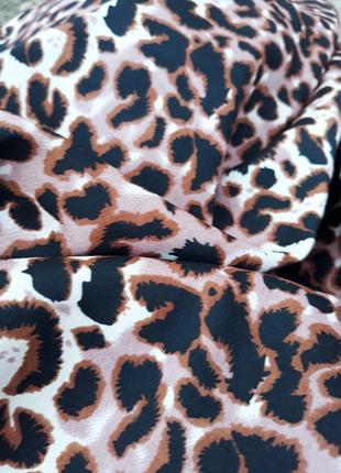 Летнее платье бюстье платье в леопардовый принт легкое воздушное3 фото