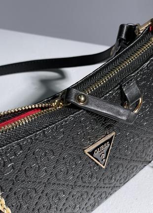 Сумочка в стиле 🖤guess mini bag total black 6