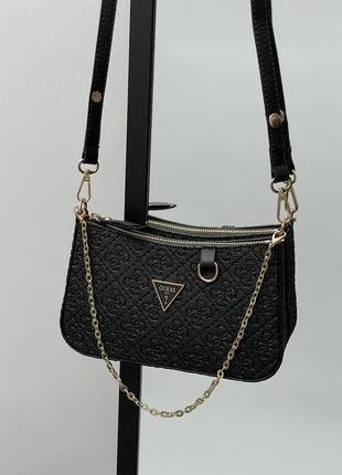 Сумочка в стиле 🖤guess mini bag total black4 фото