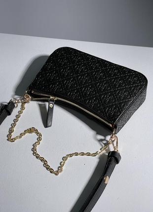 Сумочка в стиле 🖤guess mini bag total black8 фото