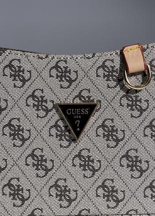 Сумочка в стилі🤎guess mini bag grey7 фото