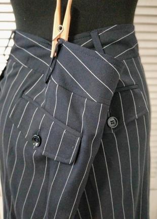 Юбка карандаш в полоску деловой стиль офис качественная юбка миди4 фото