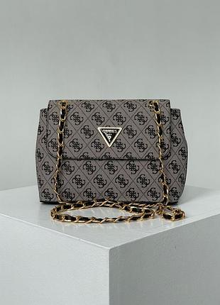 Сумка в стиле guess amara grey 6