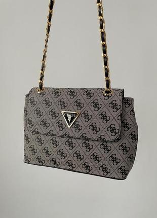 Сумка в стиле guess amara grey 8