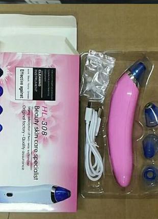 Аппарат для вакуумной очистки кожи лицаhl 308 4 насадки