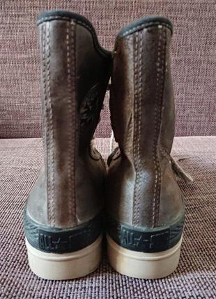 Кеды ботинки converse hiking boots, кожа, 25 см5 фото