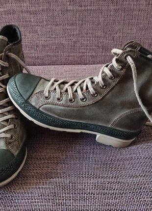 Кеды ботинки converse hiking boots, кожа, 25 см2 фото