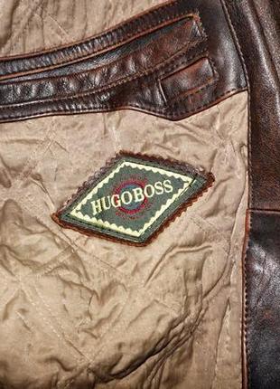 Шкіряна куртка hugo boss.оригінал. чудова якість. в наявності. 54 р.6 фото