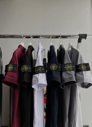 Шикарные футболки поло stone island9 фото