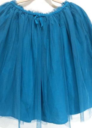 Новая детская фатиновая юбка для танцев 13-14р костюм новогодний маскарадный фотосессия сетка1 фото