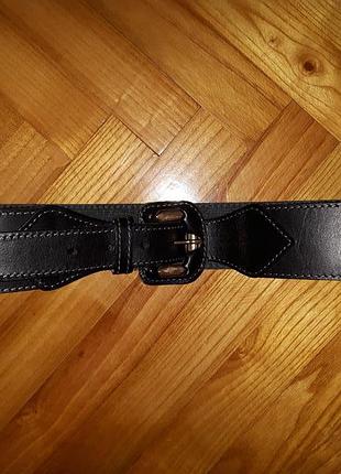 Стильный черный кожаный ремень!