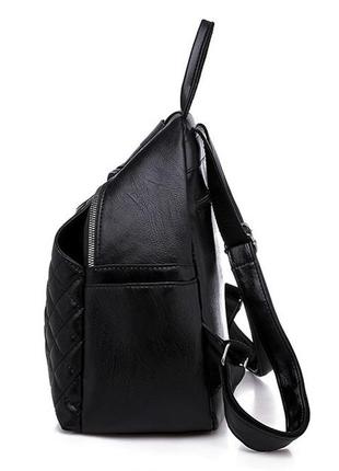 Рюкзак міський жіночий екошкіра бордовий класичний молодіжний сумка-рюкзак з еко-шкіри для прогулянок4 фото