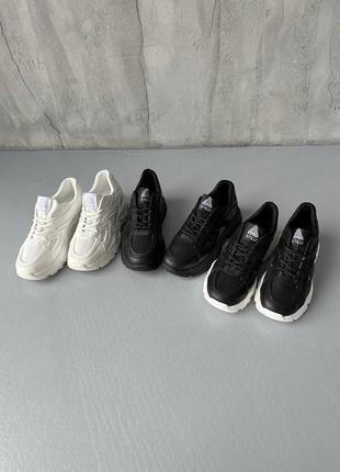 3 кольори🌈жіночі легенькі веснчні чорні білі кросівки з сіткою на шнурках1 фото