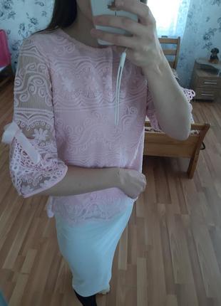 Новая блузка+юбка1 фото