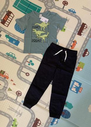 Костюм футболка + штаны h&m на мальчика 4-5 лет 110 см hm набор комплект летний2 фото