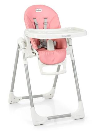 Дитячий стілець для годування el camino prime (ель каміно прайм) me 1038 flamingo (рожевий колір)