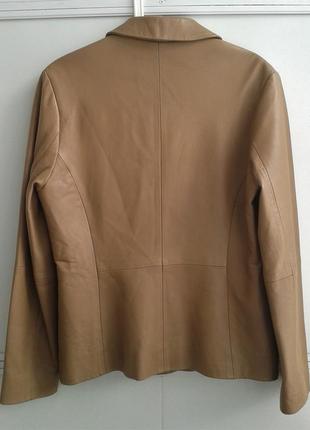 Кожаный пиджак/куртка echt leder, размер 38/404 фото