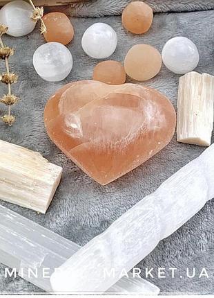 Селенит сердце камней,обрегиг,амулет,декор, украшение по весу!
