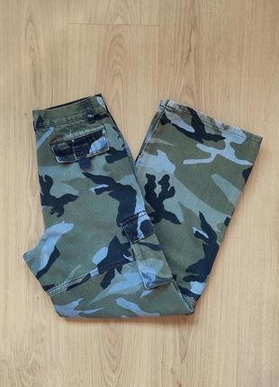 Широкие джинсы baggy cargo багги карго / милитари / камуфляж dognose