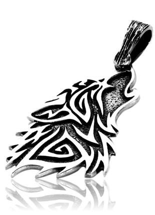 Кулон кельтський вовк оберіг срібло ручна робота прикраси вікінгів
