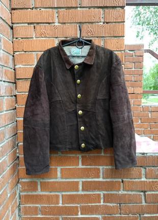 Очень винтажный кожаный жакт, пиджак, блейзер, куртка2 фото