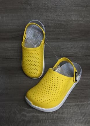 Крокси жіночі жовті2 фото