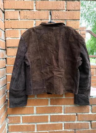 Очень винтажный кожаный жакт, пиджак, блейзер, куртка7 фото