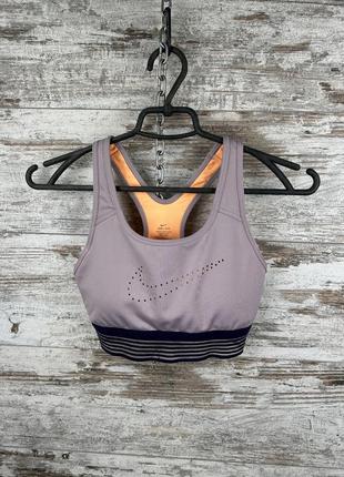 Женский спортивный  топик nike swoosh dri fit лосины bra