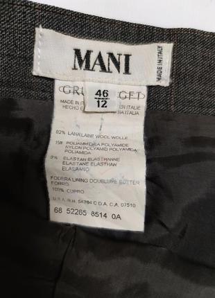 Шерстяная тонкая шерсть юбка mani giorgio armani италия /6071/3 фото