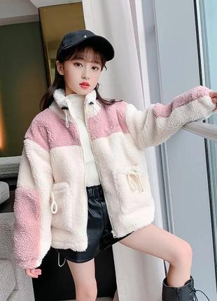 Актуальная шубка "teddy" на молнии!