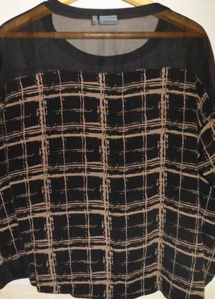 Натуральная брендовая модная блузка большого размера3 фото