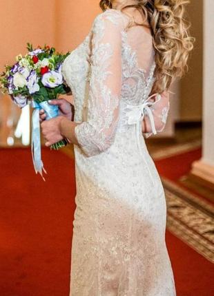 Свадебное платье рыбки. весільна сукня.2 фото