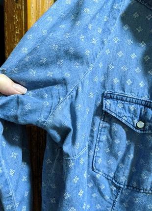 Коттоновая рубашка большого размера