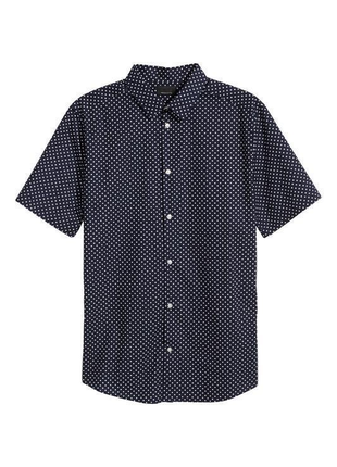 Рубашка h&m из хлопка премиум, slim fit !