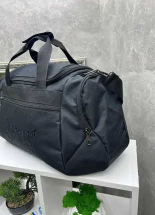 Черная p - дорожно-спортивная вместительная сумка на молнии с множеством карманов2 фото