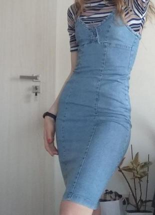 Акция! джинсовое платье topshop1 фото