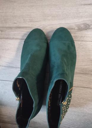 Жіночі демісезонні зелені чоботи, черевики,  ботінки, 40 р.3 фото