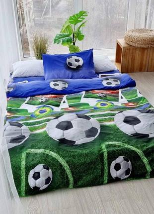 Комплект полуторная постель для юного футболиста2 фото