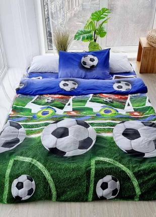 Комплект полуторная постель для юного футболиста3 фото