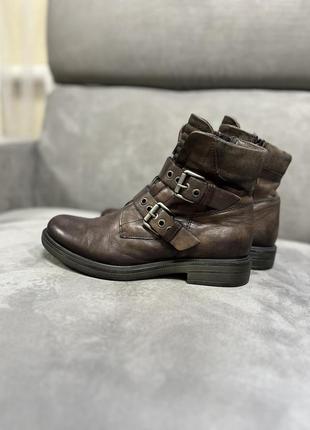 Кожаные итальянские ботинки mjus сапоги натуральная кожа италия ботильоны брендовые8 фото