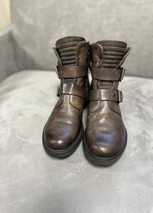 Кожаные итальянские ботинки mjus сапоги натуральная кожа италия ботильоны брендовые5 фото