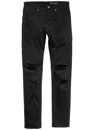 Байкерские джинсы h&m, skinny !