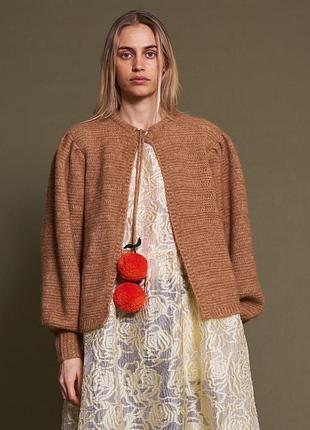 Кардиган  stella nova kiri cherry cardigan zimt