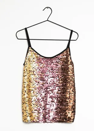 Marks &amp; spencer трендовый топ с пайетками! р.-44