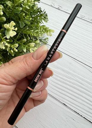 Anastasia beverly hills brow wiz® ultra-slim precision brow pencil ✏️ ультратонкий олівець для брів2 фото