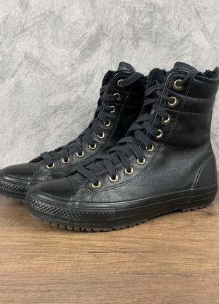 Утеплені високі кеди converse