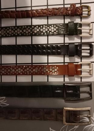 Пояс ремень унисекс кожа