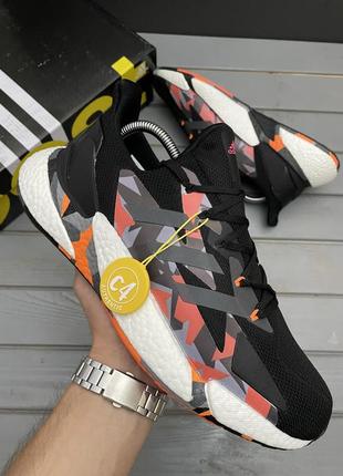 Кроссовки adidas x9000 l4 core black orange